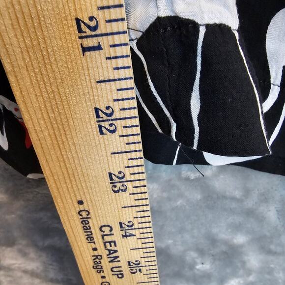 Traffic People Jumpsuit Womens Medium Black Flamingos Preppy Chic - Picture 9 of 13